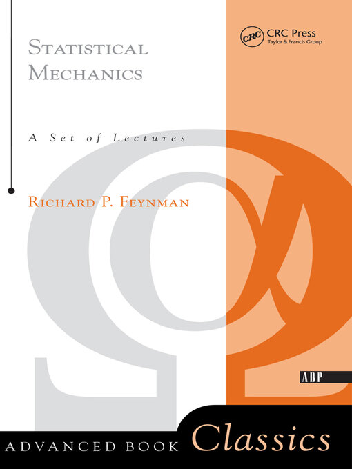 Title details for Statistical Mechanics by Richard P. Feynman - Available